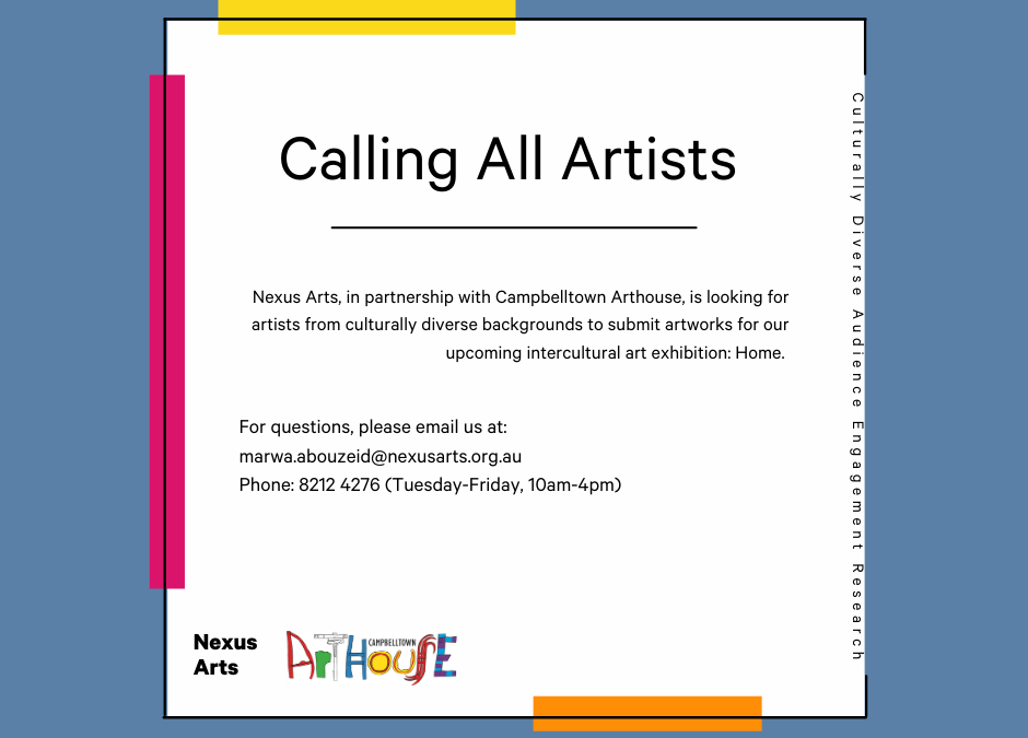 Calling Artists to take part in an Art exhibition